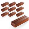 Tidita 10 pcs Acacia Wood Place Card Holder - Wooden Acrylic Sign Holder Table Decor - Picture Display Stands, Centerpieces Table Number Signs for Shop Cafe Holiday Decoration Wedding Party Events view 1