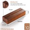 Tidita 10 pcs Acacia Wood Place Card Holder - Wooden Acrylic Sign Holder Table Decor - Picture Display Stands, Centerpieces Table Number Signs for Shop Cafe Holiday Decoration Wedding Party Events view 3