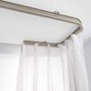 Flexible Bendable Curtain Track, Curved Wall Curtain Rail for Room Divider, Shower Curtain, RV Curtain, Bay Window (Color : Black, Size : 3.8m/12.5ft) view 2