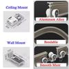 Flexible Bendable Curtain Track, Curved Wall Curtain Rail for Room Divider, Shower Curtain, RV Curtain, Bay Window (Color : Black, Size : 3.8m/12.5ft) view 3