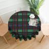 AdaNti Striped Checked Print 60" Round Tablecloths Waterproof Washable Table Covers Kitchen Decoration for Dinner Table Kitchen Coffee Table view 3