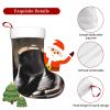 Large Christmas Stocking, Personalized and Durable, Perfect for Holiday Decor and Gift-Giving Cowboy Black Hat Western Boots view 3