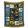 Construction Truck Blanket Soft Fuzzy Excavator Tractor Blanket for Toddler Women Men Construction Vehicles Blanket for Couch Bed Outdoor Truck Blankets for Truck Car Lovers 40"x50"for Kids/Child view 1