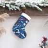 BrUgui Large Christmas Stocking, Personalized and Durable, Perfect for Holiday Decor and Gift-Giving Ice Hockey Print view 4