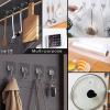 ZESLMG Large Adhesive Hooks for Hanging, 22 Pack Self Sticky Wall Hooks Heavy Duty 15lb Clear, Removable Shower Hook No Damage for Towel Key Coat Wreath Picture Outdoor Bathroom Kitchen, Waterproof view 4