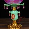YTDJJWLS 17cm Lotus Lamp, White, Metal, Buddhist Supplies, Temple, Home, Guanyin Buddha Lamp view 3