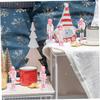 Abaodam 5pcs Christmas Nutcracker Ornaments Wooden Nutcracker Soldier Hanging Decorations Christmas Pendant view 4