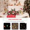 Baluue 140 Inch USB Charging Led Color Lights String Copper Wire Phone Charger Festive Fairy Lights with Charging Cable Christmas Decorations view 3