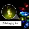 Baluue 140 Inch USB Charging Led Color Lights String Copper Wire Phone Charger Festive Fairy Lights with Charging Cable Christmas Decorations view 4