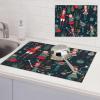 RLDOBOFE Dish Drying Mat for Kitchen Counter Non-slip Drainer Mats Women's Nutcracker Ballet Xmas Dance Dish Drying Pad Heat Resistant Coffee Mat Absorbent Draining Mat kitchen Drying Mats 18'' x 24'' view 1