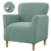 Bifaunvogel Waterproof Accent Chair Cover with Arms Stretch Jacquard Single Sofa Armchair Slipcovers Soft Couch Cover Upholstered Reading Club Chair Protector for Bedroom Office Green view 1