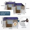 Elegant Purple Dish Drying Mat for Kitchen Counter, Absorbent Quick Dry Dish Dry Placemats, Countertop Dishes Drainer Mats Drying Pad Non Slip, Retro Brown Beige Modern Oil Painting 1 Pack, 16"x12" view 4
