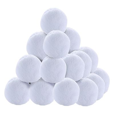 JUOPZKENN 40Pcs Artificial Snowballs, Soft Artificial Snowballs Indoor & Outdoor SnowBall, Indoor Snowball Fight Set, Christmas Snowballs Decoration for Christmas Tree(#1)