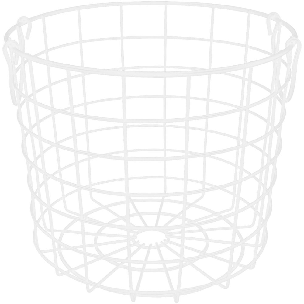 Alipis Laundry Storage Container Large Iron Wire Storage Basket Round Wire Baskets for Clothe Organizer Bin Fruit Holder for Kitchen Countertop