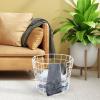 Alipis Laundry Storage Container Large Iron Wire Storage Basket Round Wire Baskets for Clothe Organizer Bin Fruit Holder for Kitchen Countertop view 2