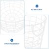 Alipis Laundry Storage Container Large Iron Wire Storage Basket Round Wire Baskets for Clothe Organizer Bin Fruit Holder for Kitchen Countertop view 3