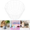 Alipis Laundry Storage Container Large Iron Wire Storage Basket Round Wire Baskets for Clothe Organizer Bin Fruit Holder for Kitchen Countertop view 4