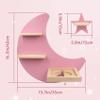 Taladad for Toniebox 2 and Toniebox 1 Tonie Shelf Wall Mounted Set of 4 (Moon and 3 Stars),Tonies Figures Tonies Storage,Magnetic Wooden Floating Shelves Compatible with Tonie Box Player Character view 3