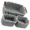 Cabilock 1set Cotton Rope Storage Basket Woven Organizer for Toys Snacks Sundries Elegant Design Handles for Home Office Decorative Storage view 1