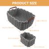 Cabilock 1set Cotton Rope Storage Basket Woven Organizer for Toys Snacks Sundries Elegant Design Handles for Home Office Decorative Storage view 2