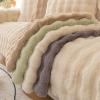 Soft Couch Cushion Covers - Cosy Plush Solid Colour Non-Slip Couch Cover - Funny Fuzzy Couch Cover - Furniture Protector Chaise Lounge Sofa Slipcover view 4