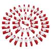 50pcs Mini Clothes Pins for Photo Holder Christmas Pins Wooden Small Clothespins for Picture Hanger Display Clips with String (Red Snow, 50 Pcs) view 1