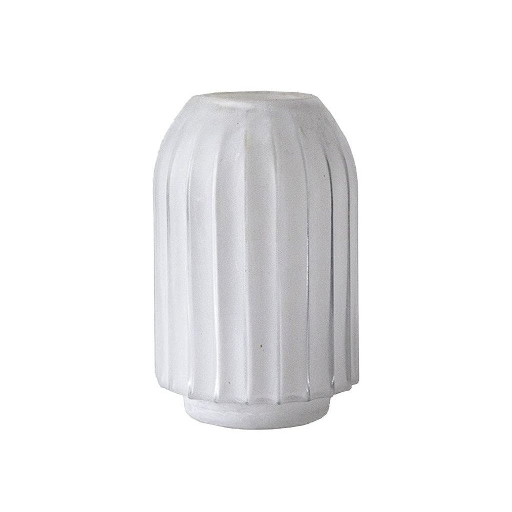 Decorative Vase White Frosted Glass Vase Modern Home Restaurant Coffee Table Office Desktop Decoration Vase Striped Vase Gift Vase Ceramic Vase Glass Vase Hydroponic Flower Vase (Size : Brass)