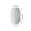 Decorative Vase White Frosted Glass Vase Modern Home Restaurant Coffee Table Office Desktop Decoration Vase Striped Vase Gift Vase Ceramic Vase Glass Vase Hydroponic Flower Vase (Size : Brass) view 2