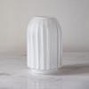 Decorative Vase White Frosted Glass Vase Modern Home Restaurant Coffee Table Office Desktop Decoration Vase Striped Vase Gift Vase Ceramic Vase Glass Vase Hydroponic Flower Vase (Size : Brass) view 4