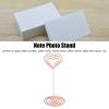 10Pcs Table Number Stands, Metal Cute Gold Table Number Holders, Place Card Holder, Layered Heart Style Table Sign Holders for Photos, Birthdays, Weddings Party(Rose Gold) view 2
