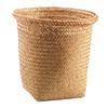 Zerodeko Small Straw Basket Laundry Basket Organizer Wicker Natural Round Storage view 1