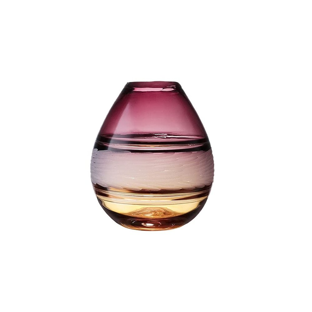 Decorative Vase Gradient Hydroponic Glass Vase Home Coffee Table Office Desktop Restaurant Decoration Vase European Style Vase Ceramic Vase Glass Vase Hydroponic Flower Vase (Size : Brass)
