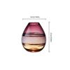 Decorative Vase Gradient Hydroponic Glass Vase Home Coffee Table Office Desktop Restaurant Decoration Vase European Style Vase Ceramic Vase Glass Vase Hydroponic Flower Vase (Size : Brass) view 2