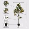 CG Hunter Faux Magnolia Tree, Premium Artificial Indoor Tree Stands 7' Tall with Lifelike-Leaves & Hand Painted Trunk, 9.5" Nursery Pot Included view 2