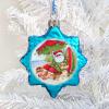 Christmas on the Beach Mercury Glass Ornaments Set of 3 by Susan Winget | Christmas Santa Snowman Dcor - 779150S3-SW view 4