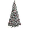 Pre-Lit Snowy Bristle Pine Artificial Christmas Tree - 7' - Warm White LED Lights view 1
