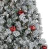 Pre-Lit Snowy Bristle Pine Artificial Christmas Tree - 7' - Warm White LED Lights view 3