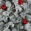 Pre-Lit Snowy Bristle Pine Artificial Christmas Tree - 7' - Warm White LED Lights view 4