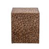 Living Room Table Square Side Table Decorative Garden Stools for Indoor Outdoor Heavy Duty Wood Side Table Modern End Table Plant Stand, for Living Room Bedroom Balcony Entrance Outdoor Side Table (S view 1