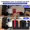MIDYOO Coffee Cup and Lid Holder Organizer,Adjustable Dispenser with Coffee Pod and Straw Storage Basket, Disposable Cup Holder for Countertop view 4