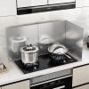 3 Sided Splatter Guard, Kitchen Gadgets, Anti Splatter Shield Stainless Steel Oil Splatter Guard for Stove Top, Foldable Frying Oil Grease Splatter Screen view 4