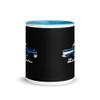 1957 Bel Air Harbor Larkspur Blue Hardtop Antique 57 Chevy Classic Car Mug with Color Inside view 2