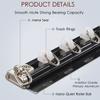 ELZEM Heavy Duty Curtain Track Set, Aluminium Fixed Curtain Track, Straight Rail Curtain Rail, Room Divider Curtain Pole, for Privacy Living Room Bedroom (Color : Black, Size : 5m(16.4ft)) view 3