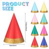 Panitay 40 Pcs Colorful Mini Small Party Hats for Stuffed Animals Paper Cone Tiny Birthday Hats Games Accessories(Classic) view 2
