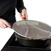 3 Sizes, Stainless Steel Splatter Screen for Frying Pan, Anti Oil Splatter Guard, Multi-Use Grease Splatter Guard Heat Resistant to Hot Oil Food Safety Oil Splash Guard (Size : 29cm/11.4in) view 1