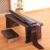 end Tables Wooden Floor Table with China's Ancient Furniture Chair Asian Guest Room Eastern Traditional Wooden Tea Table Home Decor (Size : Table Bench Bag) view 2