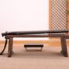 end Tables Wooden Floor Table with China's Ancient Furniture Chair Asian Guest Room Eastern Traditional Wooden Tea Table Home Decor (Size : Table Bench Bag) view 4