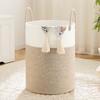 Artfeel Laundry Basket,Woven Cotton Rope Laundry Hamper,100L for Decorative Storage of Dirty Clothes,Toys and Blankets in Bathroom,Baby Room and Living Room view 1