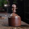 LipomA Incense Burner Holder Backflow Waterfall Unique Monkey Incense Cones Holder Handmade Ceramic for Halloween/Aromatherapy/Yoga/Home/Room/Office Dec view 3