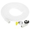 PATIKIL 6.5ft Air Conditioner Drain Kit, Universal Drain Connector AC Drain Hose with Clamp for Mini-Split Window AC Unit Faucet, White view 1